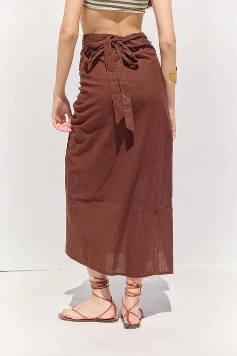 Gottex Beach Life Terra Sarong Style Wrap Skirt