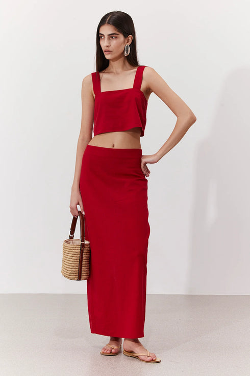 Gottex Beach Life Terra Square Neck Crop Top
