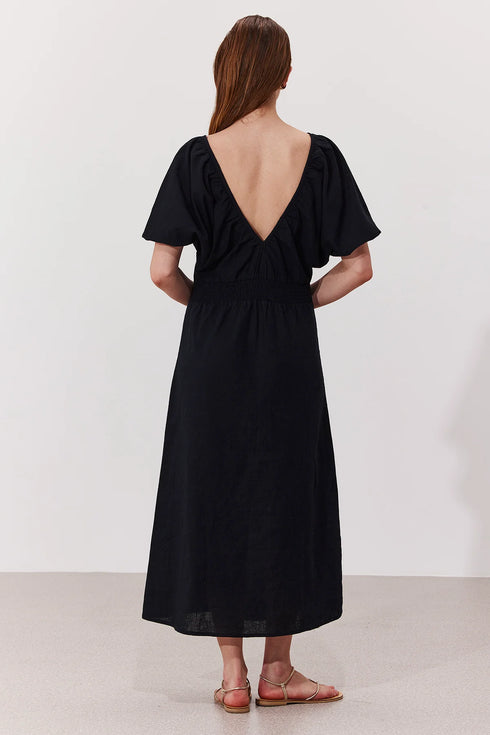 Gottex Beach Life Terra Puff Sleeve Midi Dress