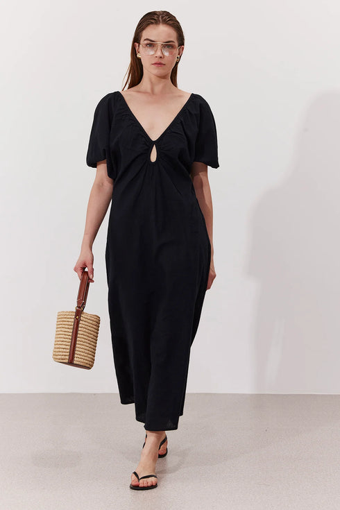 Gottex Beach Life Terra Puff Sleeve Midi Dress