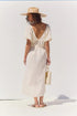 Gottex Beach Life Terra Puff Sleeve Midi Dress