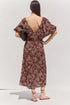 Gottex Beach Life Terra Printed Puff Sleeve Midi Dress