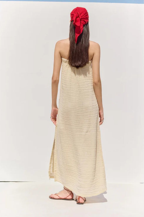 Gottex Beach Life Cloudshore Bandeau Midi Dress