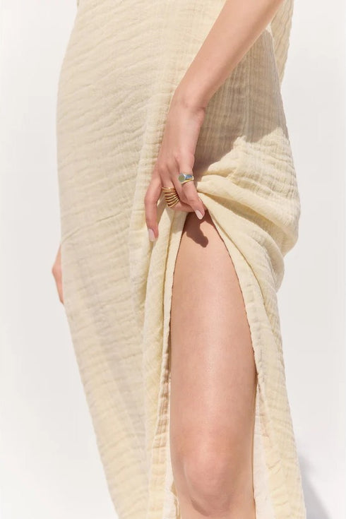 Gottex Beach Life Cloudshore Bandeau Midi Dress
