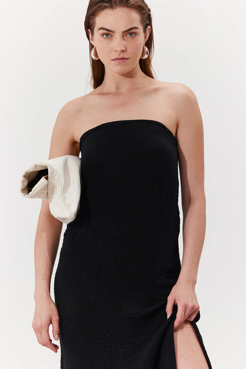 Gottex Beach Life Cloudshore Bandeau Midi Dress