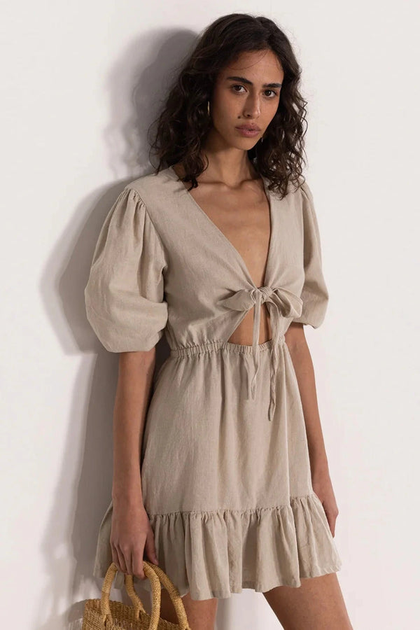 Gottex Beach Life Front Tie V-neck Cover Up Dress