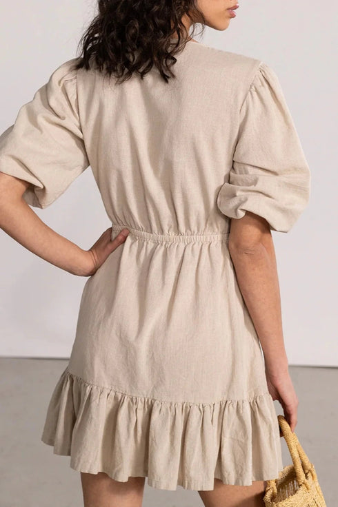 Gottex Beach Life Front Tie V-neck Cover Up Dress