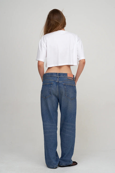 Gottex Beach Life Airport Cropped Cotton Graphic T-Shirt