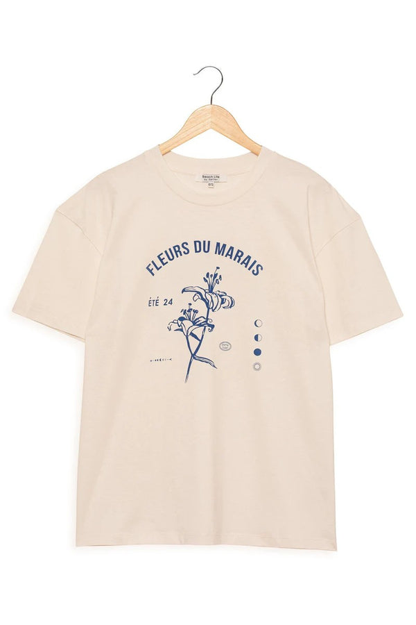 Gottex Beach Life Oversized Short Sleeve Graphic Tee