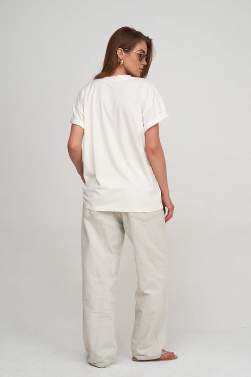 Gottex Beach Life Oversized Short Sleeve Graphic Tee