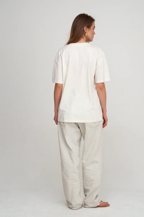 Gottex Beach Life Oversized Short Sleeve Graphic Tee