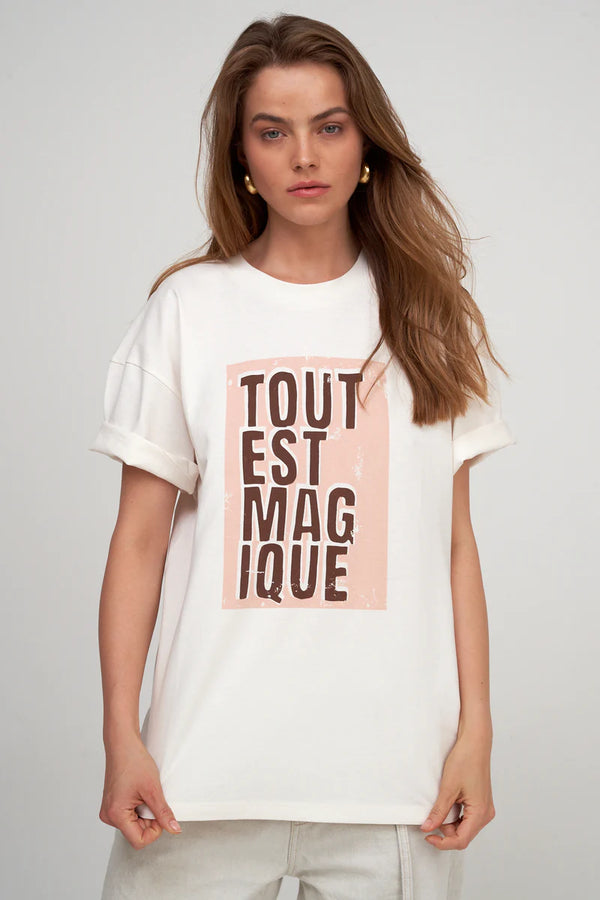 Gottex Beach Life Oversized Short Sleeve Graphic Tee