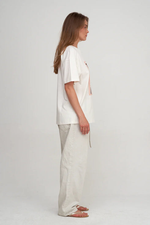 Gottex Beach Life Oversized Short Sleeve Graphic Tee