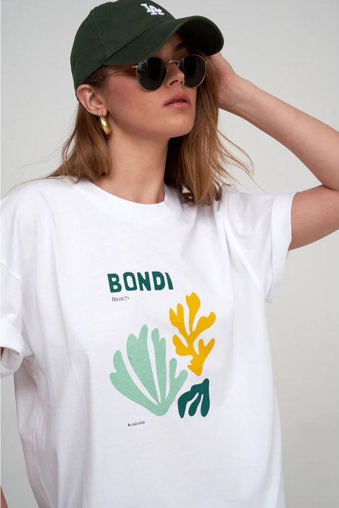 Gottex Beach Life Oversized Short Sleeve Graphic Tee