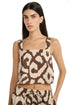 Gottex Beach Life Resort Geo Drift Square Neck Crop Top