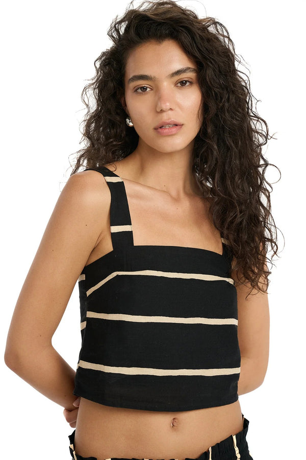 Gottex Beach Life Resort Ray Square Neck Crop Top