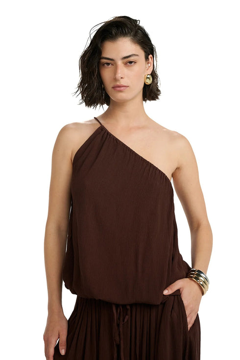Gottex Beach Life Resort One Shoulder Bubble Top