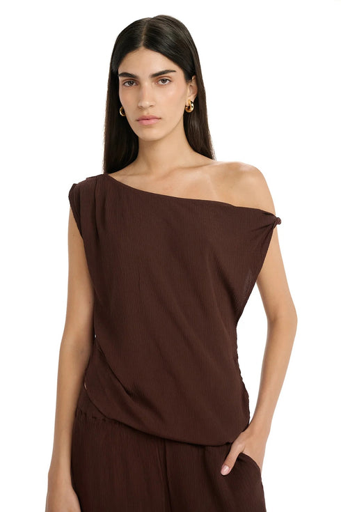 Gottex Beach Life Resort One Shoulder Twist Top