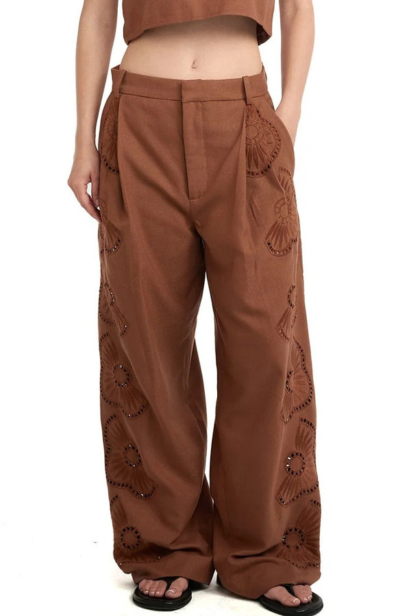 Gottex Beach Life Resort Embroidered Pants