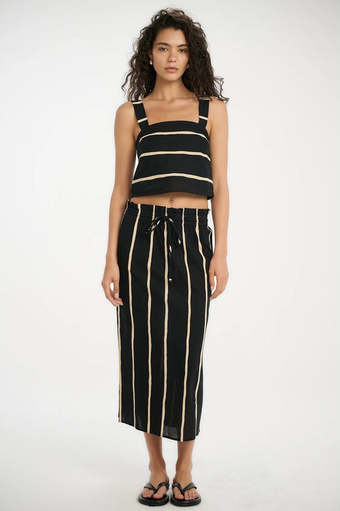 Gottex Beach Life Resort Ray Paper Bag Midi Skirt