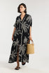 Gottex Beach Life Resort Palm Maxi Shirt Dress