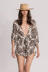 Gottex Beach Life Sleeved Short Cover Up Jumpsuit