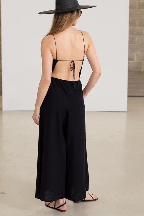 Gottex Beach Life Resort Swim Cover-Up Open Back Jumpsuit