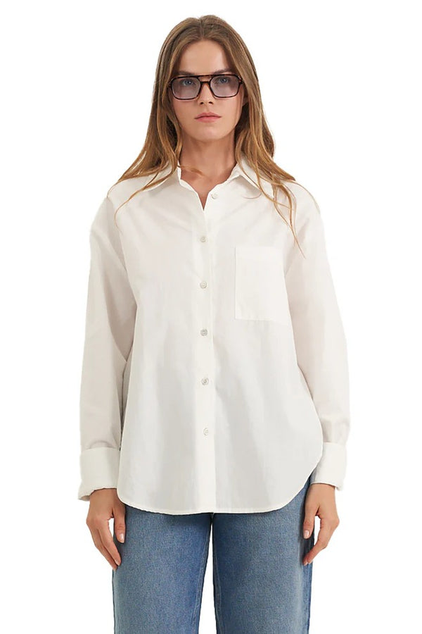 Gottex Beach Life Oversized Cotton Button-Down Shirt