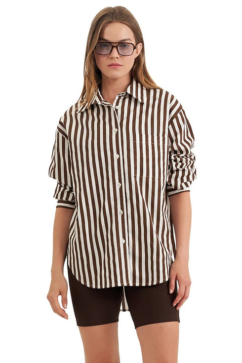 Gottex Beach Life Oversized Cotton Button-Down Shirt