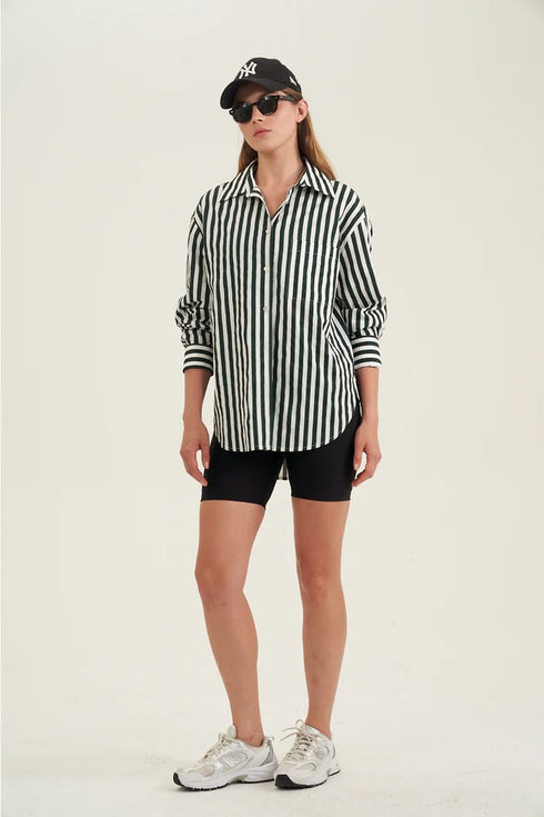 Gottex Beach Life Oversized Cotton Button-Down Shirt