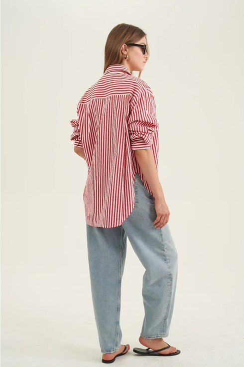 Gottex Beach Life Oversized Cotton Button-Down Shirt