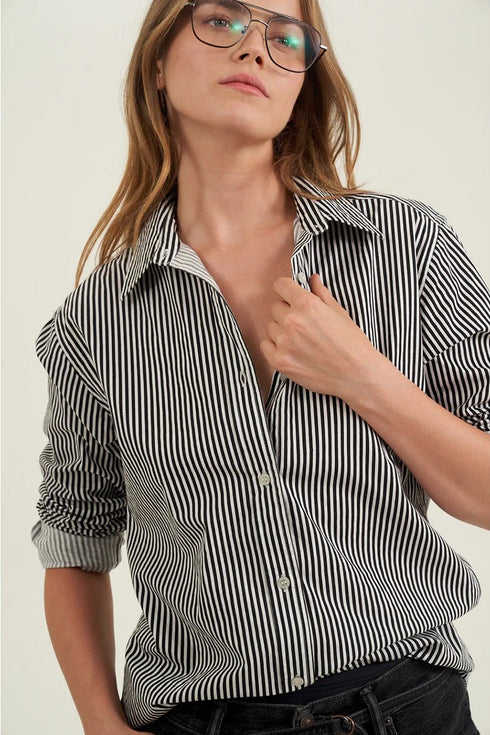 Gottex Beach Life Fitted Cotton Button-Down Shirt
