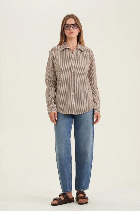 Gottex Beach Life Fitted Cotton Button-Down Shirt