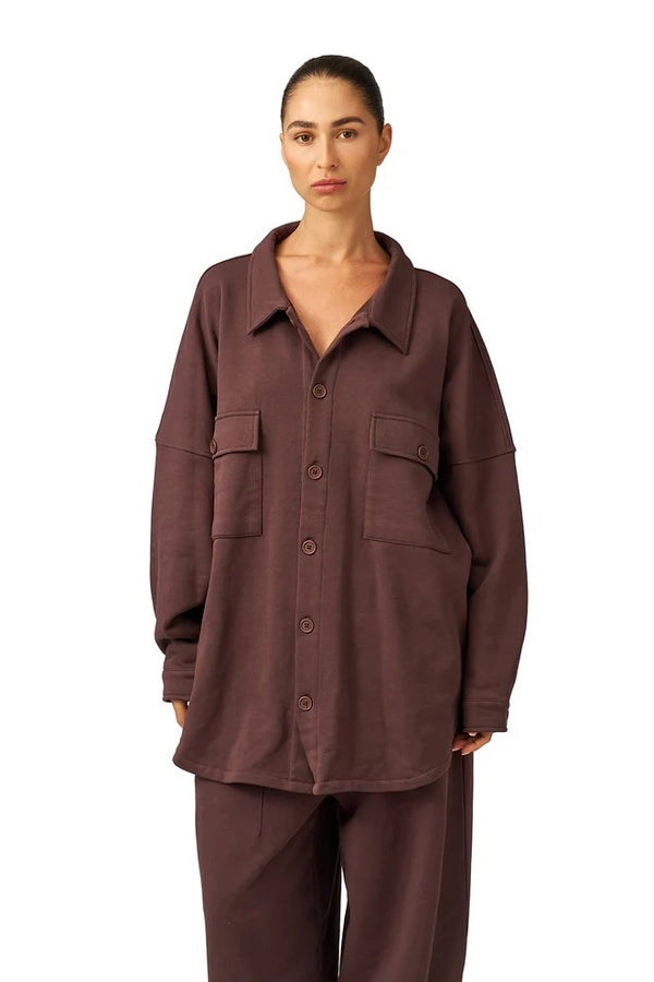 Gottex Beach Life Cozy Coast Airport Button Up Shacket