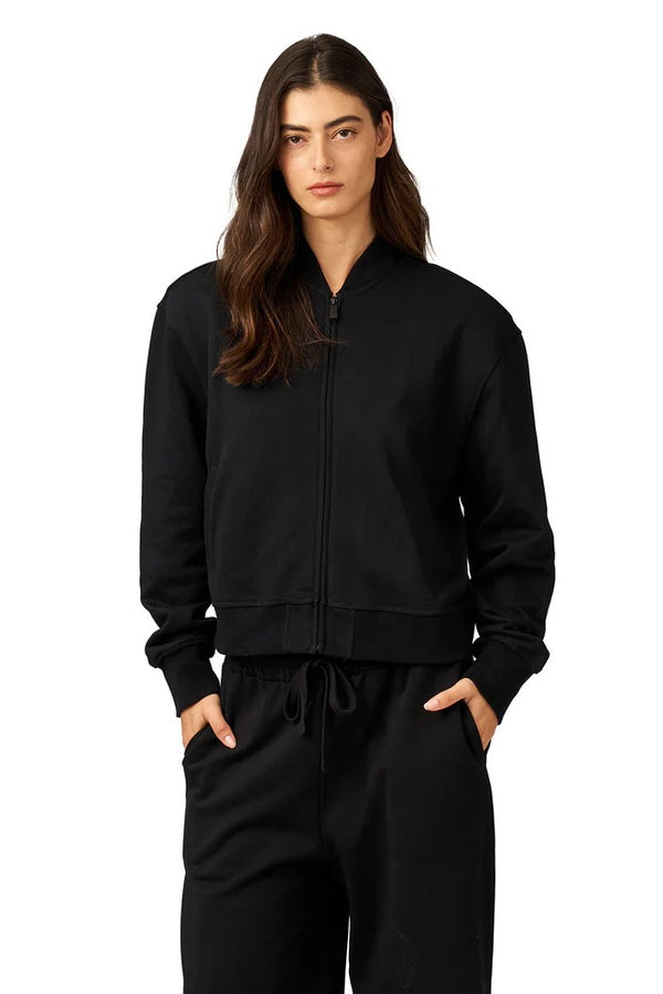 Gottex Beach Life Cozy Coast Airport Bomber Sweatshirt