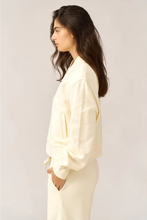 Gottex Beach Life Cozy Coast Airport Bomber Sweatshirt