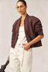 Gottex Beach Life Cozy Coast Airport Bomber Sweatshirt
