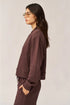 Gottex Beach Life Cozy Coast Airport Bomber Sweatshirt
