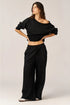 Gottex Beach Life Cozy Coast Airport Off the Shoulder Sweatshirt