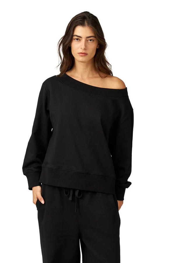 Gottex Beach Life Cozy Coast Airport Off the Shoulder Sweatshirt