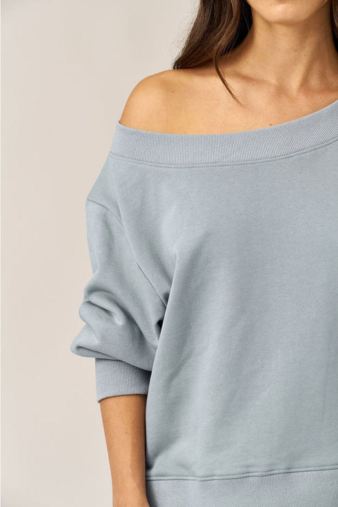 Gottex Beach Life Cozy Coast Airport Off the Shoulder Sweatshirt