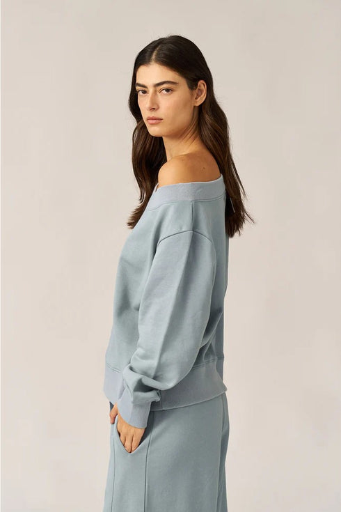 Gottex Beach Life Cozy Coast Airport Off the Shoulder Sweatshirt