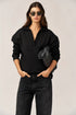Gottex Beach Life Cozy Coast Airport Collared V Neck Sweatshirt