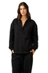 Gottex Beach Life Cozy Coast Airport Collared V Neck Sweatshirt