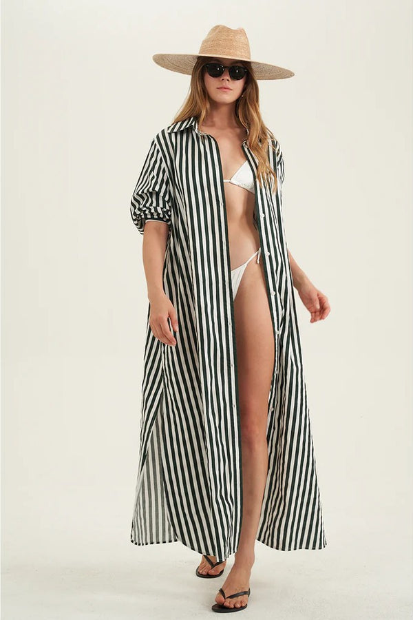 Gottex Beach Life Cotton Shirt Dress