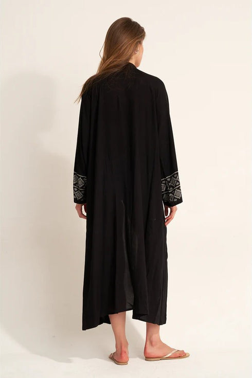 Gottex Beach Life Embroidered Robe Cover-Up
