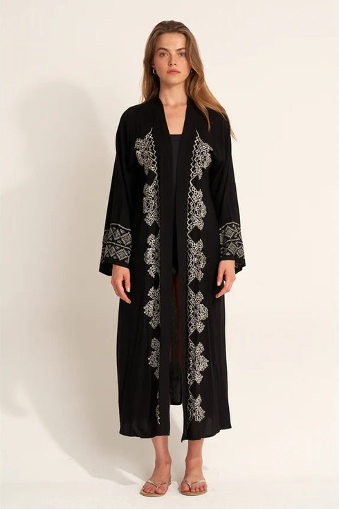 Gottex Beach Life Embroidered Robe Cover-Up