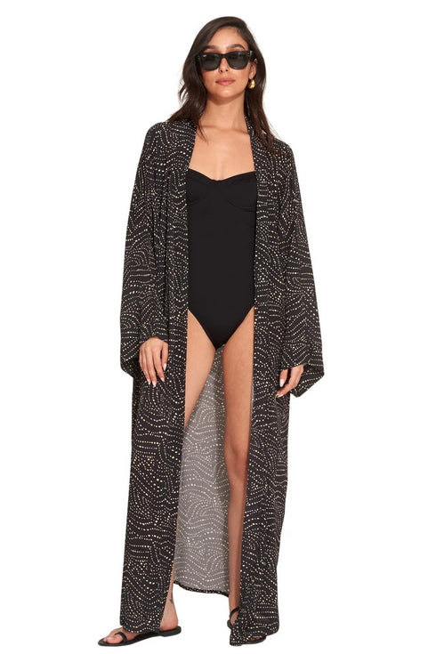Gottex Beach Life Issey Maxi Cover Up Kimono