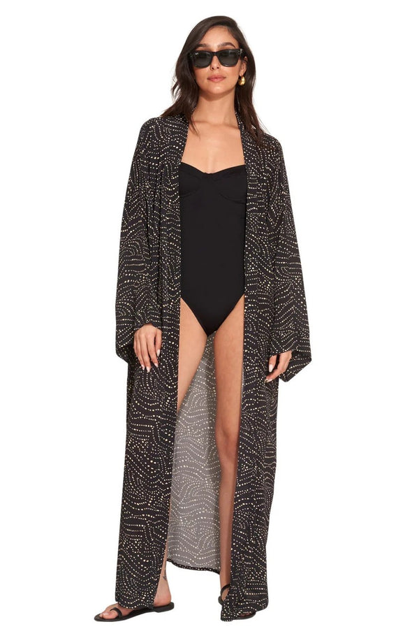 Gottex Beach Life Issey Maxi Cover Up Kimono