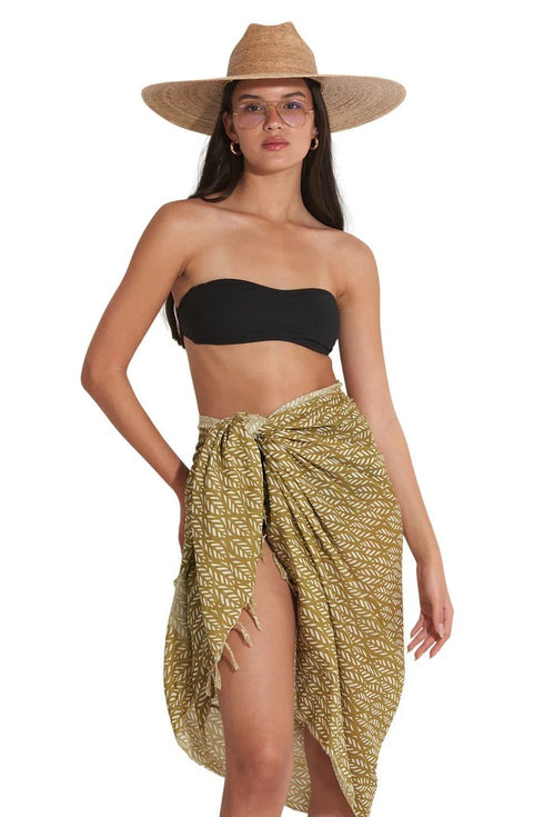Gottex Beach Life Cover Up Sarong Wrap Skirt